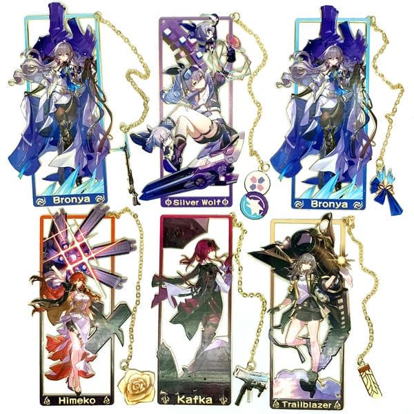 Bookmark Kẹp sách kim loại nhân vật Honkai Star Rail Vol 2 