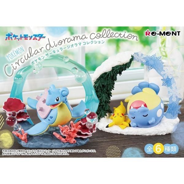  Hộp mù Pokemon Circular Diorama Collection Blind Box Re-Ment 
