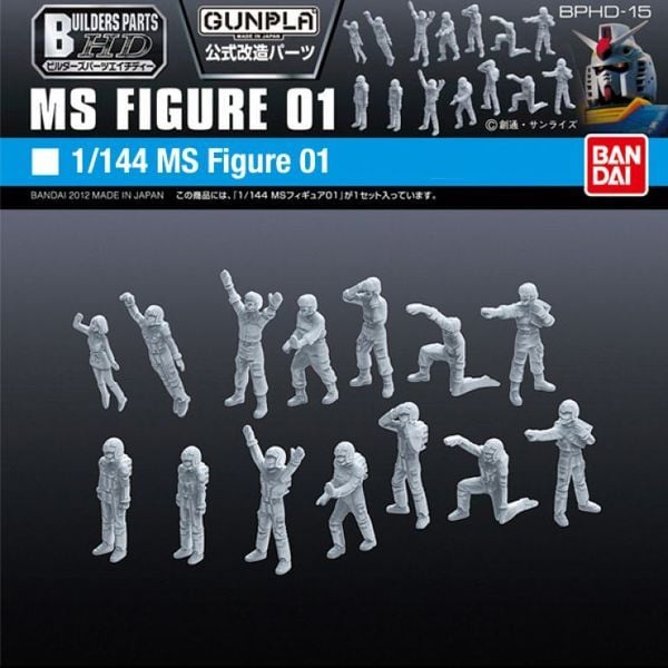 Builders Parts HD 1/144 MS Figure 01 gundam chính hãng Bandai
