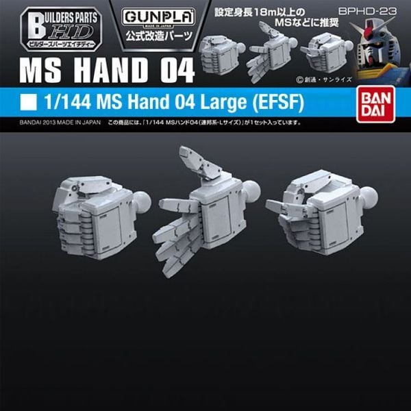 gundam Builders Parts HD 1/144 MS Hand 04 EFSF Large chính hãng