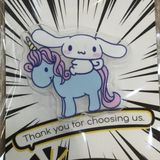  Huy hiệu acrylic Sanrio Cinnamoroll 