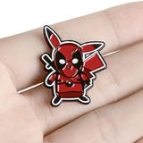  Huy hiệu pin cài áo hình Pikachu Deadpool 