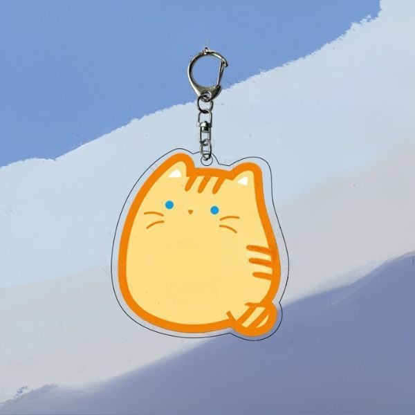  Móc khóa mica Mèo Mập Cute 