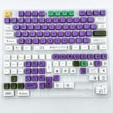  Bộ Keycap XDA PBT bàn phím cơ Evangelion Unit-01 White Purple 134 nút 