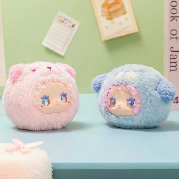  Hộp Mù LOVELY EMMA RUA RUA ZOO Vinyl Face Plush Keychain Blind Box 