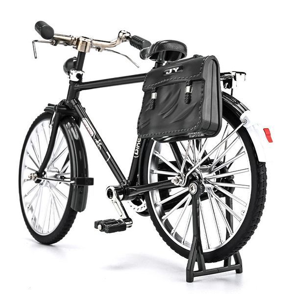 Mô hình lắp ráp xe đạp Phượng Hoàng 28 Vintage màu đen khung kim loại chạy được