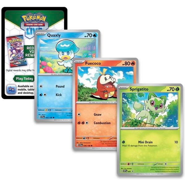 Thẻ bài Pokemon TCG Paldea Collection Sprigatito hàng thật chính hãng chất lượng tốt mua làm quà tặng sinh nhật kỉ niệm khen thưởng dịp đặc biệt
