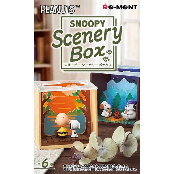  Peanuts Snoopy Scenery Box Blind Box - Mô hình chính hãng Re-Ment 