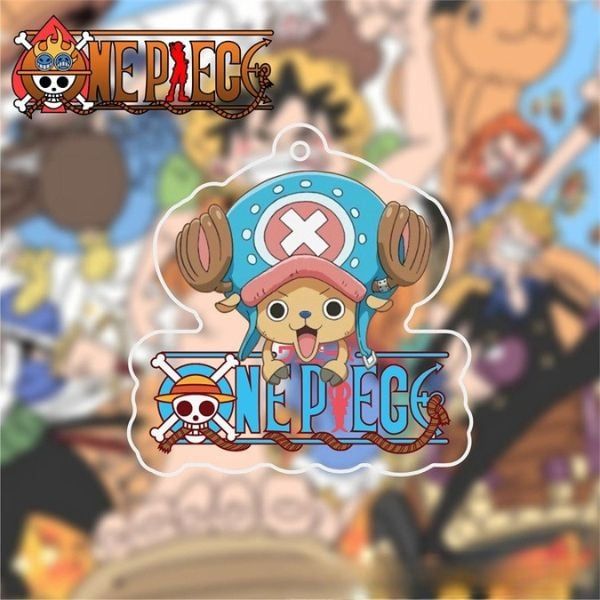  Móc khóa acrylic One Piece chibi logo 