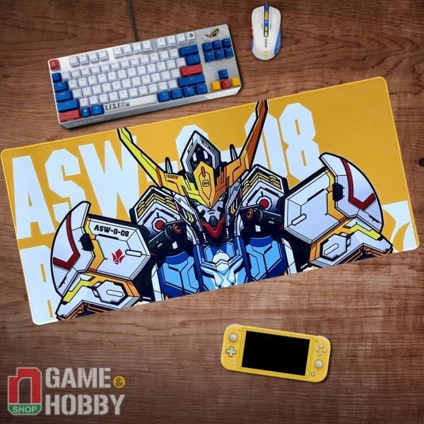  Lót chuột gaming anime ASW-G-08 Gundam Barbatos Yellow 