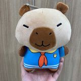  Thú bông Capybara mặc đồng phục 20cm 