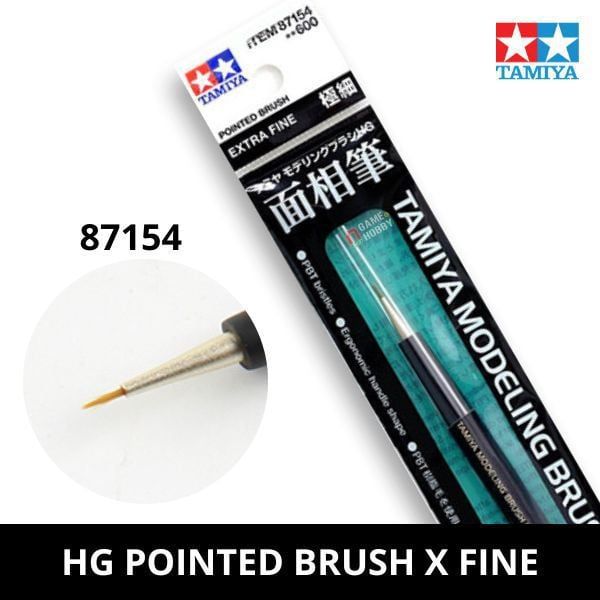  Cọ vẽ sơn mô hình HG Pointed Brush X Fine - Extra Fine Tamiya 87154 