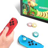  Cover analog Joy-con IINE chân mèo cho Nintendo Switch - Phụ kiện thiết yếu 