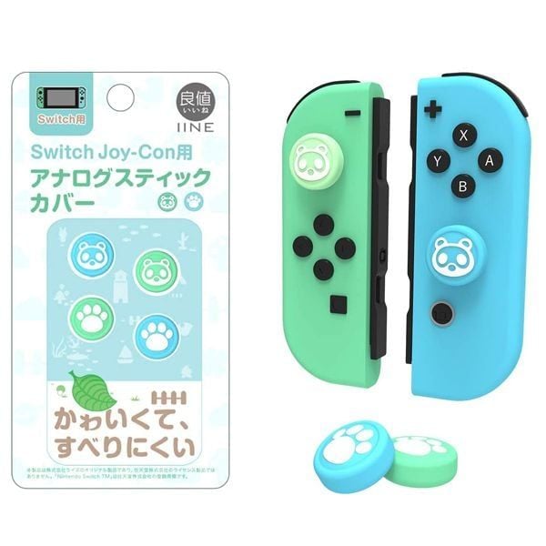 Cover analog Joy-con Nintendo Switch IINE Animal Crossing L326 chính hãng phân phối