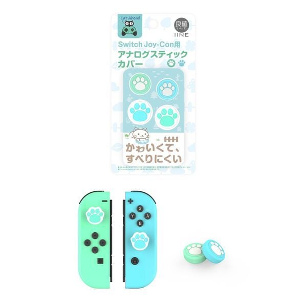 Cover analog Joy-con Nintendo Switch IINE Chân Mèo L422 chính hãng