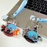  Móc khóa acrylic lắc tàu One Piece 