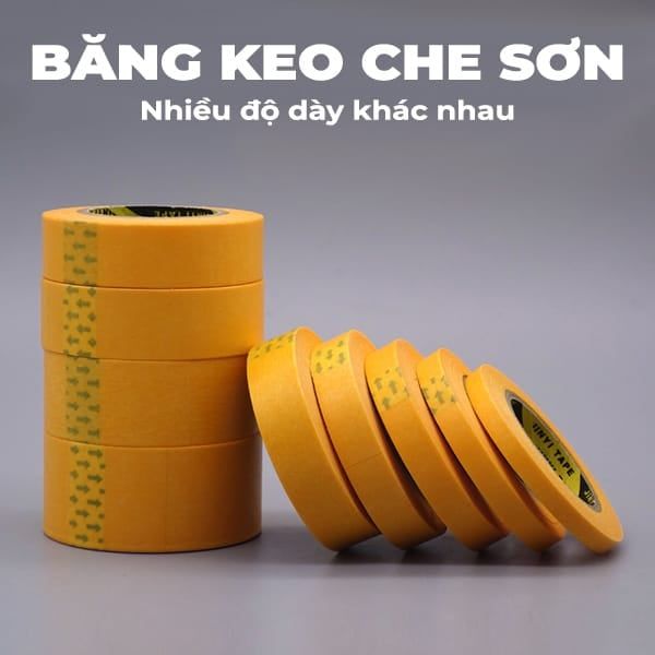  Băng keo che sơn Masking Tape 6mm 8mm 10mm 15mm 18mm 24mm 