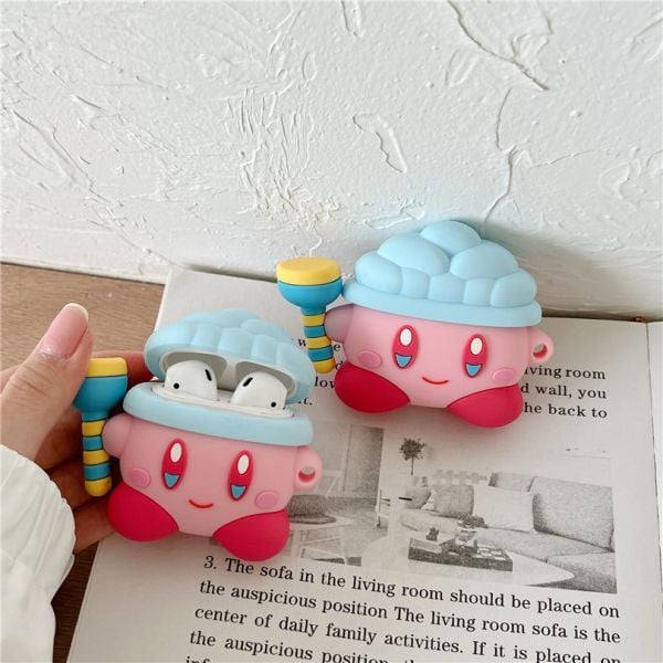 Case silicon cho AirPods Kirby Snow Ice chống sốc Silicon giá rẻ