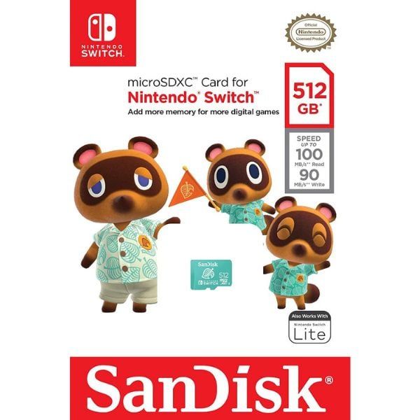  Thẻ nhớ SanDisk MicroSDXC UHS-I 512GB Nintendo Version cho Nintendo Switch 