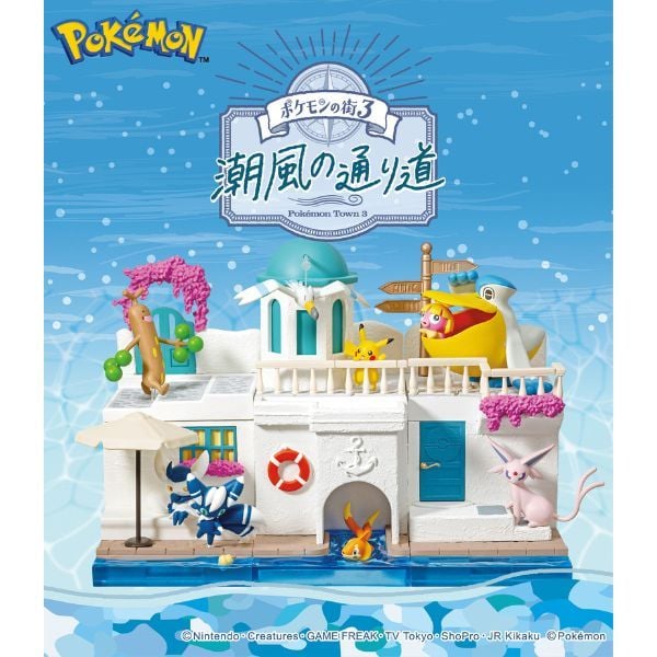  Pokemon Town 3 - Sea Breeze Path - Mô hình chính hãng Rement (Random) 