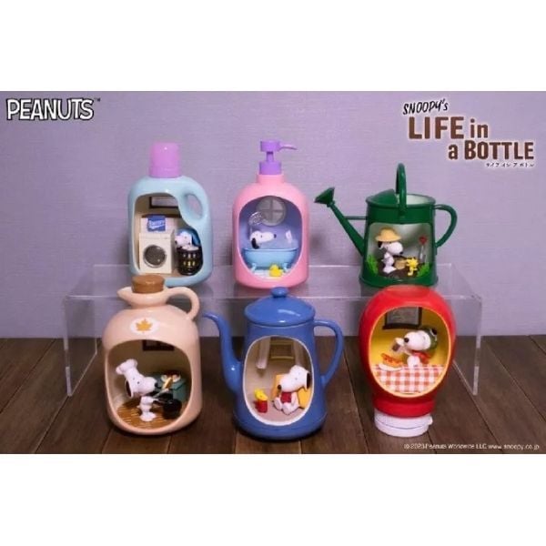  Hộp mù Peanuts Snoopy's Life in a Bottle Blind Box Re-Ment 