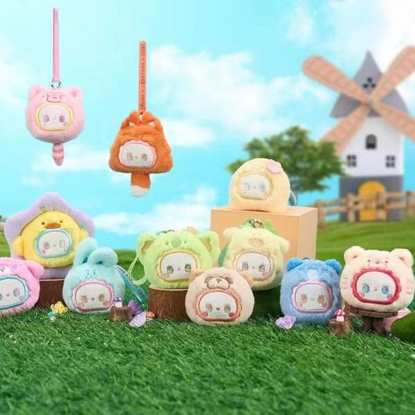 Hộp Mù Lucky Emma Rua Rua Zoo Scented Plush Keychain Blind Box đập hộp mở random móc khóa búp bê siêu xinh