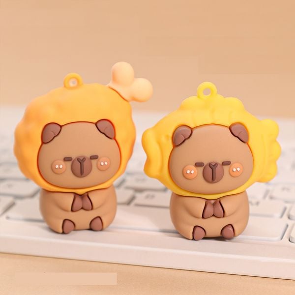  Móc khóa mô hình chuột lang nước Capybara 