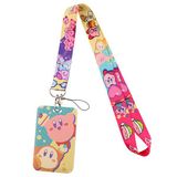  Dây strap kèm bao đựng thẻ họa tiết Kirby 