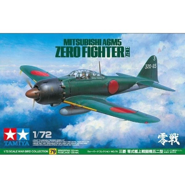  Mitsubishi A6M5 Zero Fighter Zeke 1/72 - Tamiya 60779 