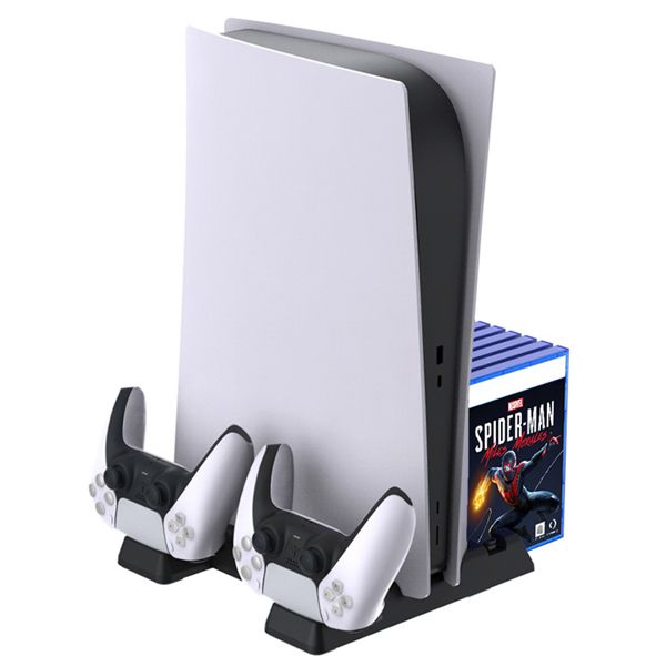 Base Vertical Refrigerante Multifuncional para PS5 DOBE - Base Vertical Refrigerante PS5
