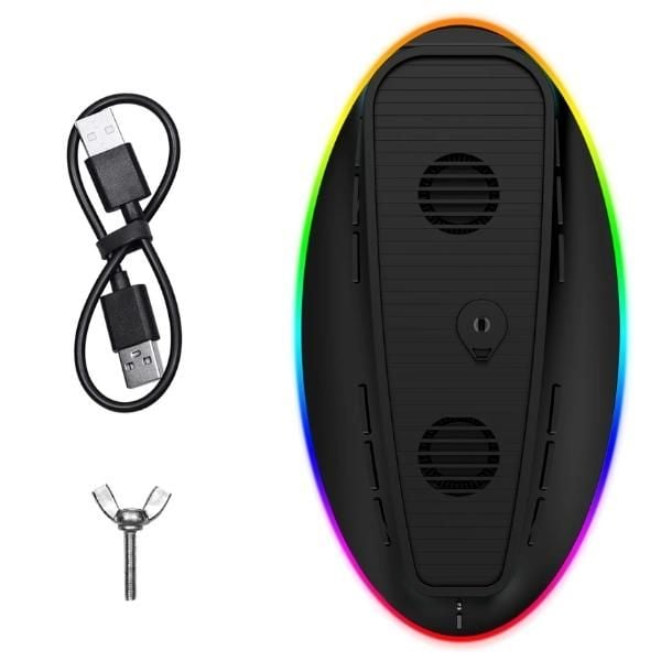 Đế dựng làm mát Cooling Fan cho PlayStation 5 LED RGB IINE L782 chính hãng