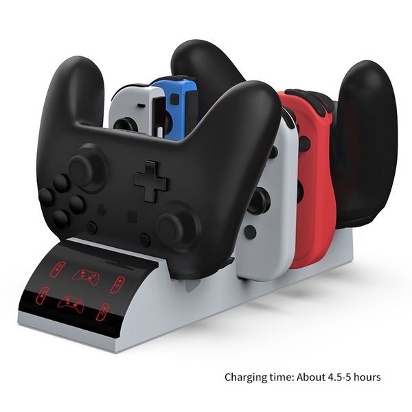 Đế sạc tay cầm Nintendo Switch 6 trong 1 đa năng DOBE Trắng TNS-19035 chính hãng phân phối