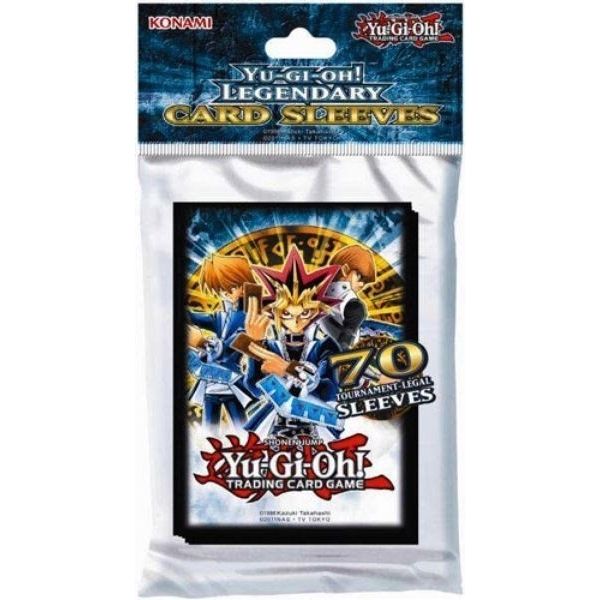 deck protectors yugioh 50 Max Protection Guards Flat Blue Small / Size %20TCG%20card%20sleeves%20featuring%20%22Gold%20Pride%22%20cards Konami YUGIOH Back - Official