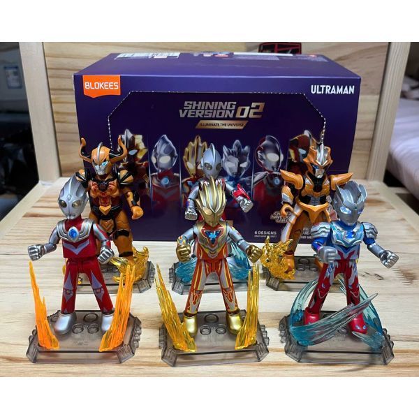  Ultraman Shining Version 02 Luminate The Universe Blind Box Figures - Blokees 71208 