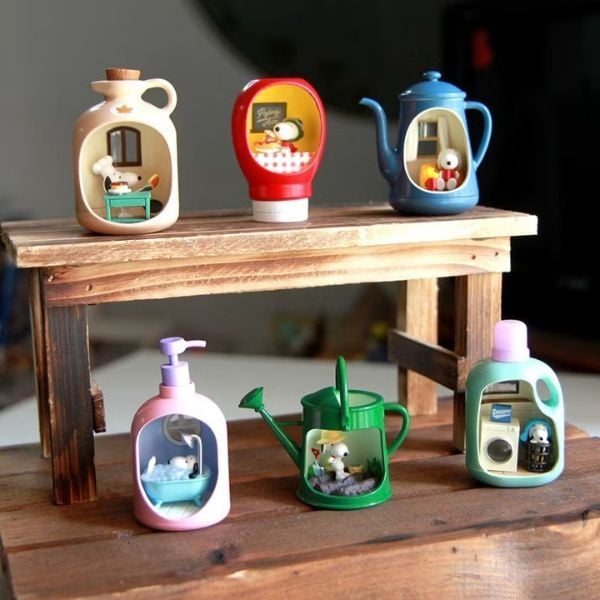  Hộp mù Peanuts Snoopy's Life in a Bottle Blind Box Re-Ment 