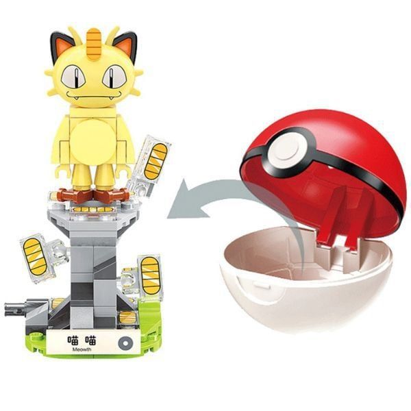  Đồ chơi lắp ráp xếp hình Pokemon Mini Meowth Keeppley - B0103 