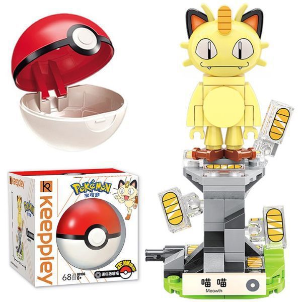  Đồ chơi lắp ráp xếp hình Pokemon Mini Meowth Keeppley - B0103 