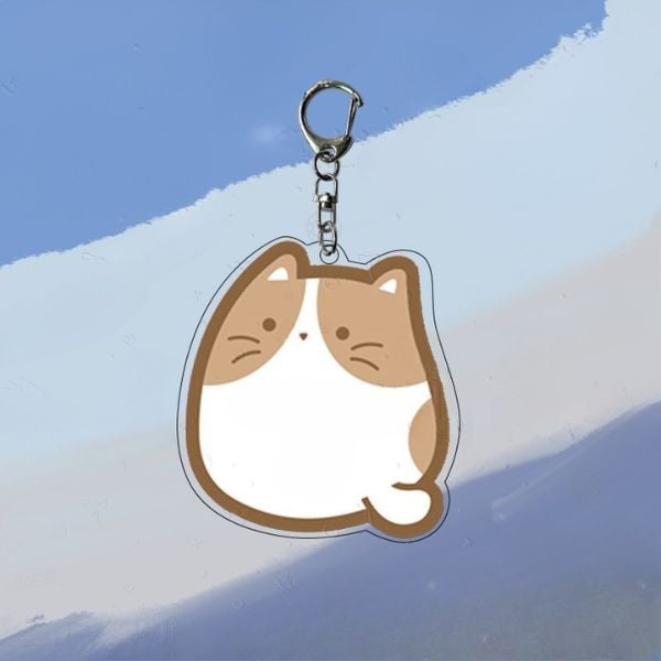  Móc khóa mica Mèo Mập Cute 