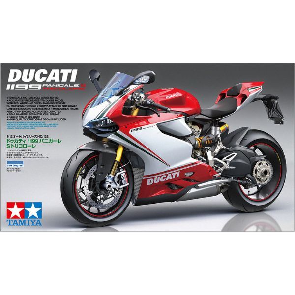  Mô hình xe Ducati 1199 Panigale S Tricolore 1/12 - Tamiya 14132 