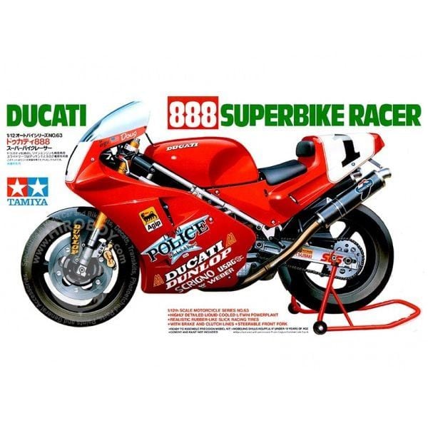 Ducati 888 Superbike Racer 1/12 - Mô hình Tamiya 14063 chính hãng