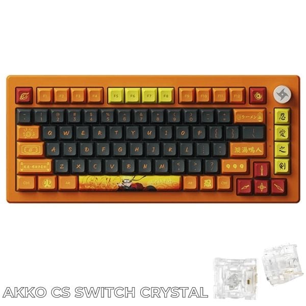 Bàn phím cơ AKKO 5075B Plus Naruto - Multi-mode / RGB / Hotswap / AKKO CS Switch Crystal / PBT Dye-subbed