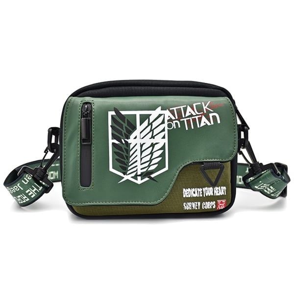 Túi chéo giả da họa tiết anime manga Attack on Titan đẹp mắt chất lượng tốt