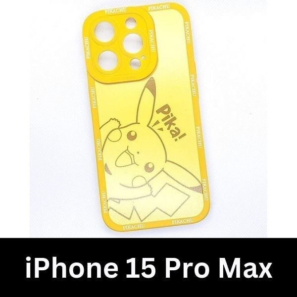  Ốp lưng Pokemon Pikachu Pika cao cấp cho iPhone 15/Plus/Pro/Pro Max 