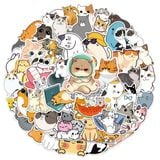  Hình dán sticker những người bạn thú cưng tổng hợp 50 cái Vol 2 