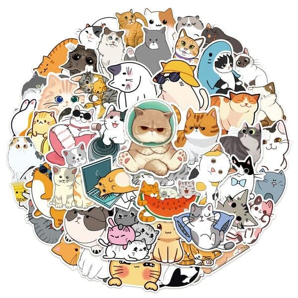  Hình dán sticker những người bạn thú cưng tổng hợp 50 cái Vol 2 
