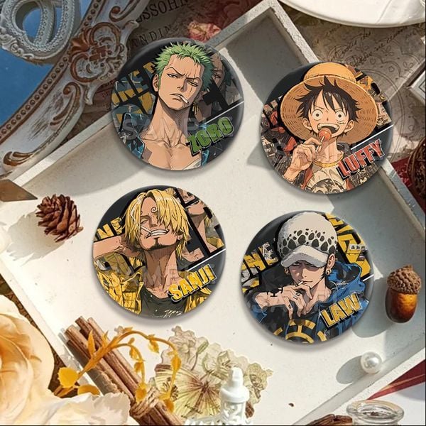 Huy hiệu tròn One Piece siêu ngầu Phụ kiện thời trang không thể thiếu của các tín đồ anime