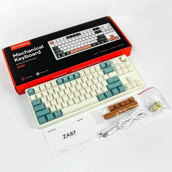  Bàn phím cơ có dây Zifriend ZA87 Time Machine Hot Swap 