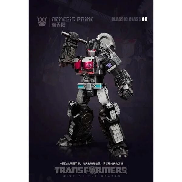  Transformers Model Kit Classic Class 08 Nemesis Prime 12.5cm Luminous Eyes - Blokees 71155 