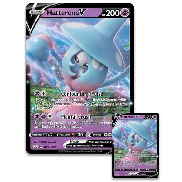 Thẻ bài Pokemon Hatterene V Champion's Path Collection chính hãng