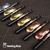  Bút sơn mô hình mạ ánh kim Electroplated Metal Marker Hobby Mio - Red Gold 